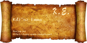 Kész Emma névjegykártya